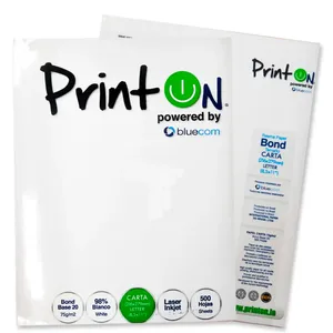 Resma de Papel Printon Tamaño Carta 500 Hojas Blancas